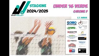 U16  DuoVolley Castellanza U16 Verde vs Rossella ETS Caronno Pertusella Gialla 31 [upl. by Aro]