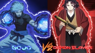 gojo vs demon slayer onepiece bleach jujutsukaisen demonslayer trending viral shorts anime [upl. by Lowery]