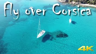 Fly over Corsica Scenic Drone Footage [upl. by Aschim]