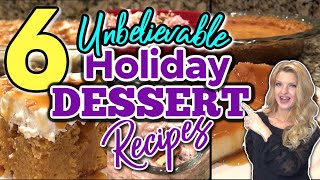 6 Unbelievable HOLIDAY DESSERTS that will leave you wanting MORE  Easy HOLIDAY DESSERT RECIPES [upl. by Uokes]