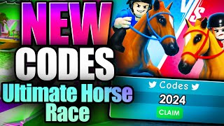 Ultimate Horse Race CODES  ROBLOX 2024 [upl. by Nelag536]