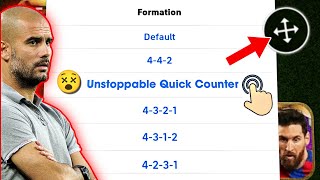 100 best custom Quick Counter formation in eFootball 2024 Mobile  🤩🔥 efootball best formations [upl. by Monafo252]