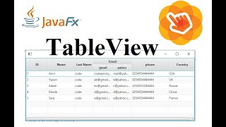 JavaFX Scene Builder Tutorial 39  TableView and TableColumn [upl. by Nas241]