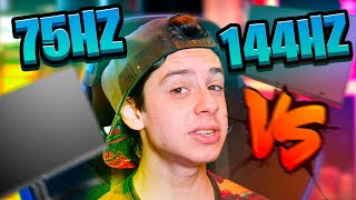 75HZ VS 144HZ QUAL O MELHOR MONITOR PARA VOCÊ [upl. by Dahaf38]