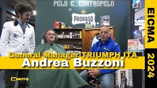 Triumph le novità 2025 abbiamo fatto Pelo e Contropelo a Andrea Buzzoni EICMA 2024 [upl. by Tapes971]