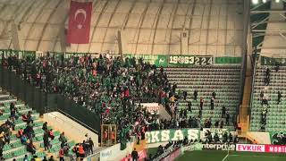 Akhisarspor 24 Bursaspor  Bursa deplasman tribünü görüntüleri [upl. by Gerek526]