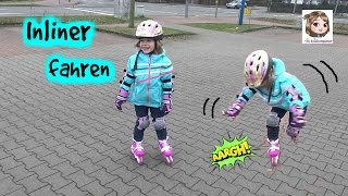 INLINER FAHREN  Hannah fährt auf Inlineskates  Rollerblading für Anfänger [upl. by Schonfeld]