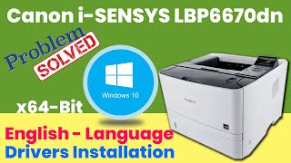 ✅Easy Way to Install Canon LBP6670dn Printer🖨 DriverWindows🔟 x64x862021Javed Tech Master [upl. by Althee]