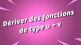 Dérivée de fonctions avec des sommes  exercices corrigés [upl. by Tatum236]