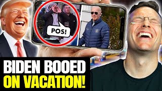 Biden SAVAGELY BOOED on PRIVATE ISLAND That Joe ‘Won’ By 90 in 2020  Stadium Crowds ROAR For Trump [upl. by Aicul610]