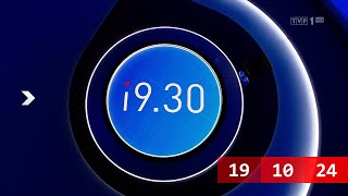 TVP 1 Poland  Introoutro 1930 Sat 19102024 1080p50 [upl. by Aicul]