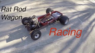 Rat Rod Wagon Sprocket Install Testing amp Race [upl. by Ielak]