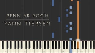 Penn ar Roch  Yann Tiersen \\ Synthesia Piano Tutorial [upl. by Aihsik]