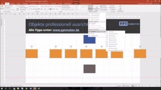 PowerPoint TippsObjekte professionell ausrichten Part III [upl. by Aniluap748]