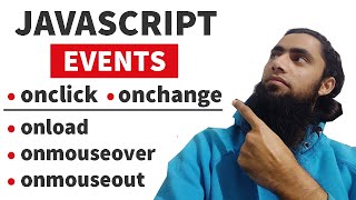 07 🔥What is an Event in JavaScript  onclick onchange onmouseover onmouseout onload How to Use [upl. by Derdle]