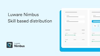 Luware Nimbus Skill Based Distribution [upl. by Netsirhk]