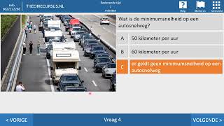 Theorie examen 2023  Autotheorie  Voorrang  Autosnelweg  CBR examen [upl. by Olivette853]