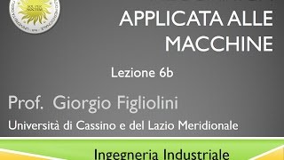 Meccanica applicata alle macchine Lezione 6b [upl. by Lime]