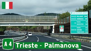 A4 from Trieste to Palmanova in Italy [upl. by Ynamad]