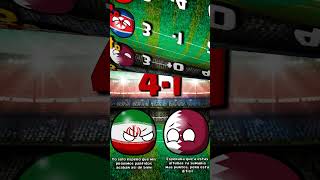 IRÁN vs QATAR JORNADA 4 Eliminatorias AFC countryballs [upl. by Washburn]