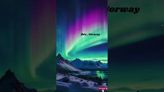 Places that you wont feel real in earth Northern lights  Northern Lights Norway northernlights [upl. by Litta885]