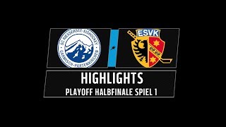 DEL2 Highlights Playoffs Halbfinale Spiel 1  SC Riessersee vs ESV Kaufbeuren [upl. by Enirak]