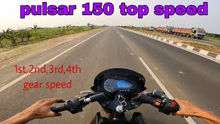 pulsar 150 bs6 top speed [upl. by Dirrej]