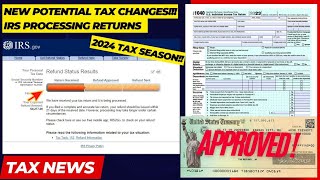 2024 IRS TAX REFUND UPDATE  IMPORTANT REFUND DELAYS Tax Processing Path Act ID Verification [upl. by Enoved]