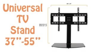 Universal TV Stand amp TV Wall Mount Combo for 37quot  55quot LCDLEDPlasma TVs  TV Stand Replacement [upl. by Aynna]