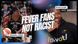 Jonquel Jones refuse to label Fever fans as racist [upl. by Xirdnek]