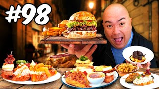 Eating 100 Dishes in 48hrs 1 Food Spot [upl. by Elson]