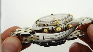 Breitling Chronomat GT chronograph twotone mother of pearl watch [upl. by Neelya546]