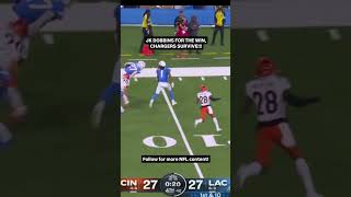 JK DOBBINS WINS THE GAME FOR CHARGERS VS BENGALS [upl. by Greenstein]