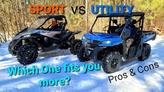 Pure Sport vs Utility SxS Which Should You Buy 2021 ZFORCE 950 vs UFORCE 1000 [upl. by Otreblada]