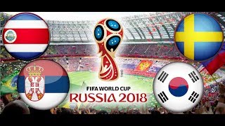 TURNIEJ PANINI FIFA WORLD CUP RUSSIA 2018 KOSTARYKA  SERBIA SZWECJA  KOREA PŁD [upl. by Jude]