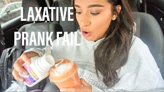 LAXATIVE PRANK ON BOYFRIEND FAIL [upl. by Addiel502]