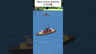 naval battles warthunder buildaboat wot roblox shorts [upl. by Sitof]