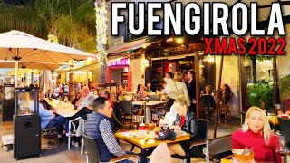 FUENGIROLA🇪🇦 SPAIN XMAS 2022 December Bars amp Restaurants in Old Town Walking Tour 4K [upl. by Rena]