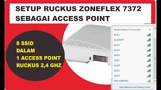 🌐 SETUP ACCESS POINT RUCKUS ZONEFLEX 7372 [upl. by Yuzik67]