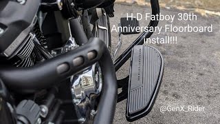 Harley floorboard install on a 18up Softail [upl. by Adnic]