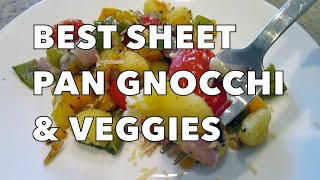 The BEST Sheet Pan Gnocchi amp Veggies Dinner [upl. by Atiuqel]