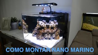 CÓMO MONTAR NANO ACUARIO MARINO Aquarium Centrofama [upl. by Otreblasiul]