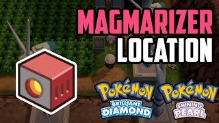 Where to Find Magmarizer  Pokémon Brilliant Diamond amp Shining Pearl All Methods [upl. by Reffinnej]