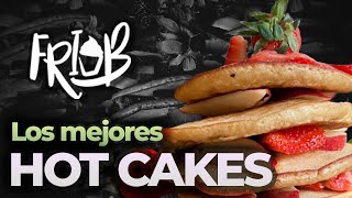 Como hacer Hot Cakes 🥞ESPONJOSOS con harina preparada  receta de MALTEADA de 🍓fresa  B Roll food [upl. by Fulcher]