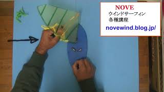 Windsurfing NOVE講座 ビーチスタート セイル返し風上パターン！ [upl. by Joeann]