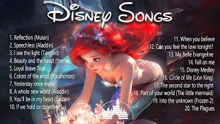 Little Mermaid Disney Songs🧜‍♀️🌹Walt Disney Songs Collection 2023 ✨ Disney Romantic Songs List 🫧 [upl. by Rebak]