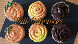 Simple Fall dessert cupcakes  Decorate your cupcakes with Perfectly Pipeable Cheese Cream frosting [upl. by Clayton]