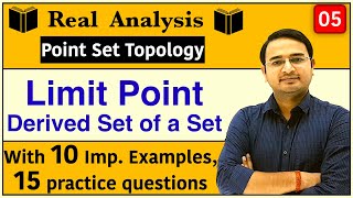 Limit Point of a Set  Real Analysis  Derived Set of a Set  Point Set Topology5 [upl. by Esinwahs206]