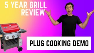 Weber Spirit II E310 3Burner Liquid Propane Grill 5 YEAR REVIEW [upl. by Royo705]