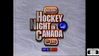 Molson Hockey Night in Canada Promo  CBC 1997 [upl. by Coveney777]